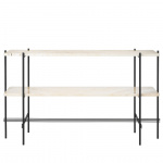 TS Console Table 120cm Neutral White Travertine TS Console Table 120cm Neutral White Travertine