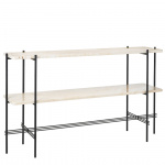 TS Console Table 120cm Neutral White Travertine TS Console Table 120cm Neutral White Travertine