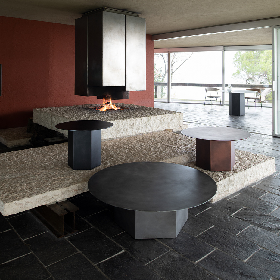 Epic Coffee Table Steel Ø80cm Midnight Black Steel