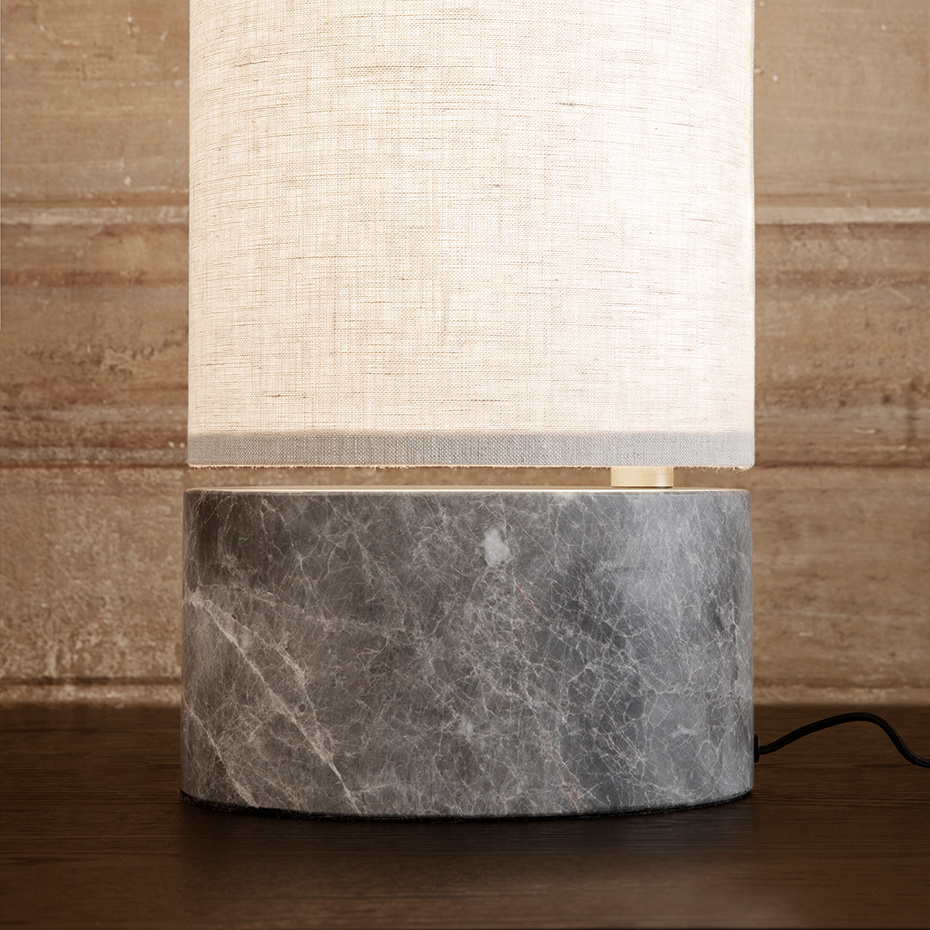 Unbound Golvlampa H80 Grey Marble/Canvas