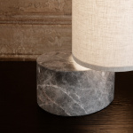 Unbound Bordslampa Grey Marble/Canvas