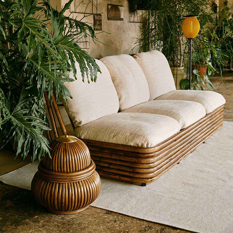 Bohemian 72 Golvlampa Rattan