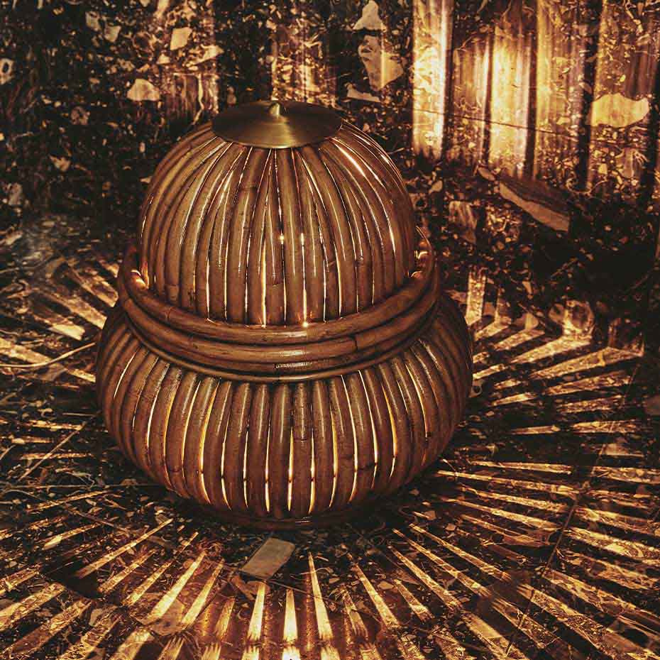 Bohemian 72 Golvlampa Rattan