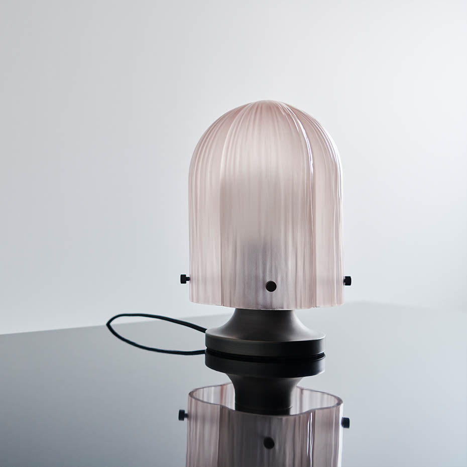 Seine Bordslampa Antique Brass/Coral