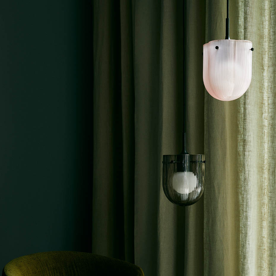 Seine Pendel Antique Brass/Coral