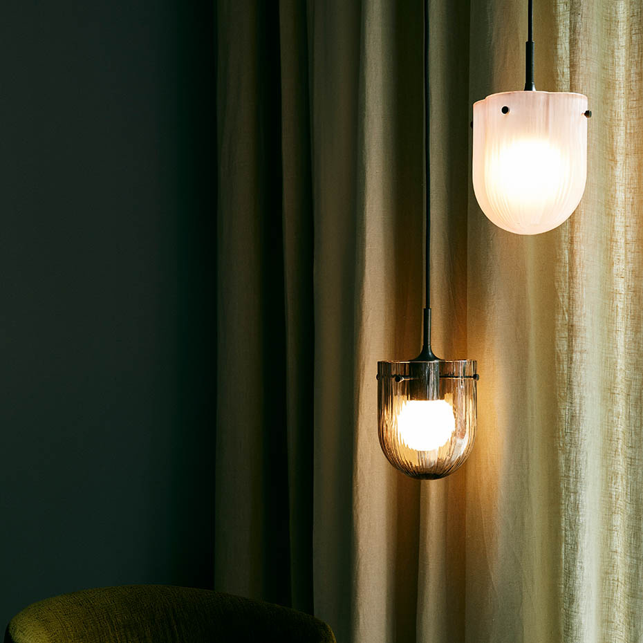 Seine Pendel Antique Brass/Smoke