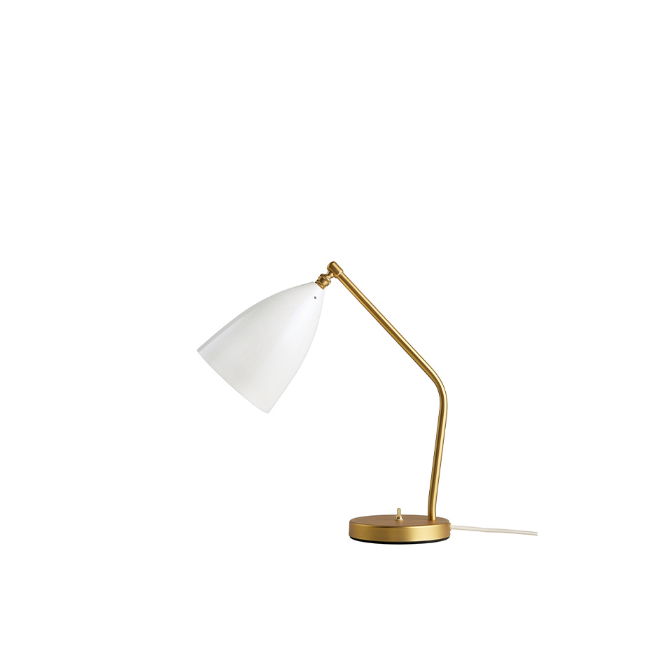 Gräshoppa Bordslampa Alabaster White Glossy