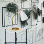 Gräshoppa Bordslampa Alabaster White Glossy Gräshoppa Bordslampa Alabaster White Glossy