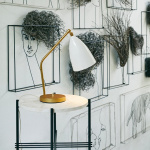 Gräshoppa Bordslampa Alabaster White Glossy Gräshoppa Bordslampa Alabaster White Glossy