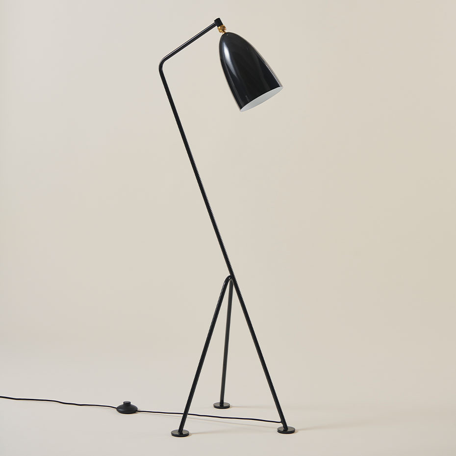 Gräshoppa Golvlampa Black Glossy