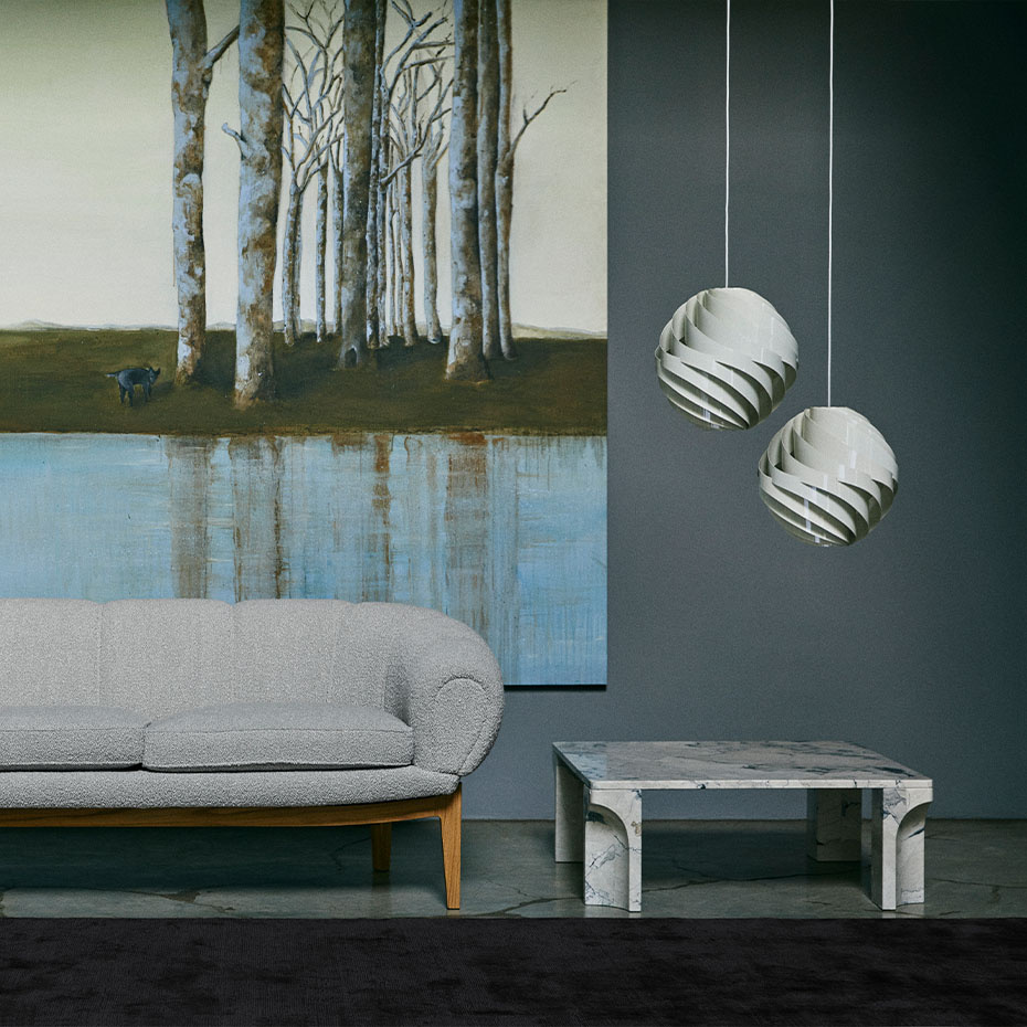 Turbo Pendel Ø36 Alabaster White Glossy