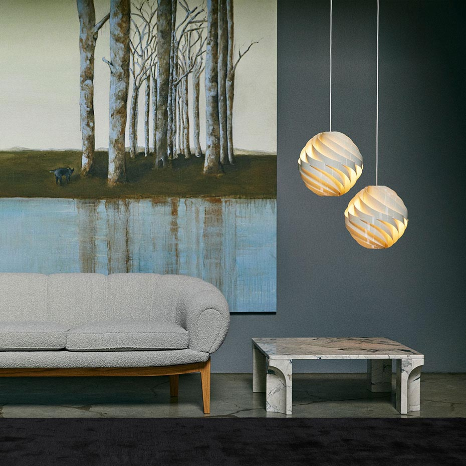 Turbo Pendel Ø36 Alabaster White Glossy