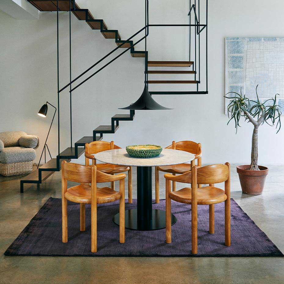 Gräshoppa Golvlampa Walnut Brown Glossy