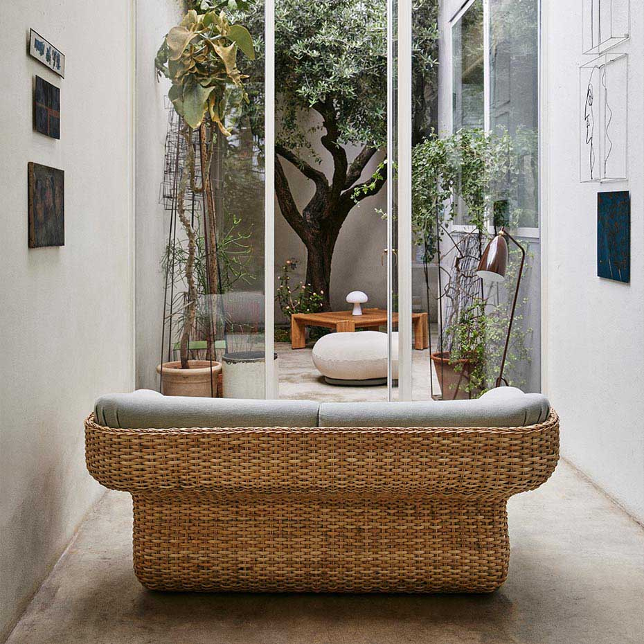 Gräshoppa Golvlampa Walnut Brown Glossy