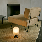 Seine Portable Bordslampa Antique Brass/White Seine Portable Bordslampa Antique Brass/White