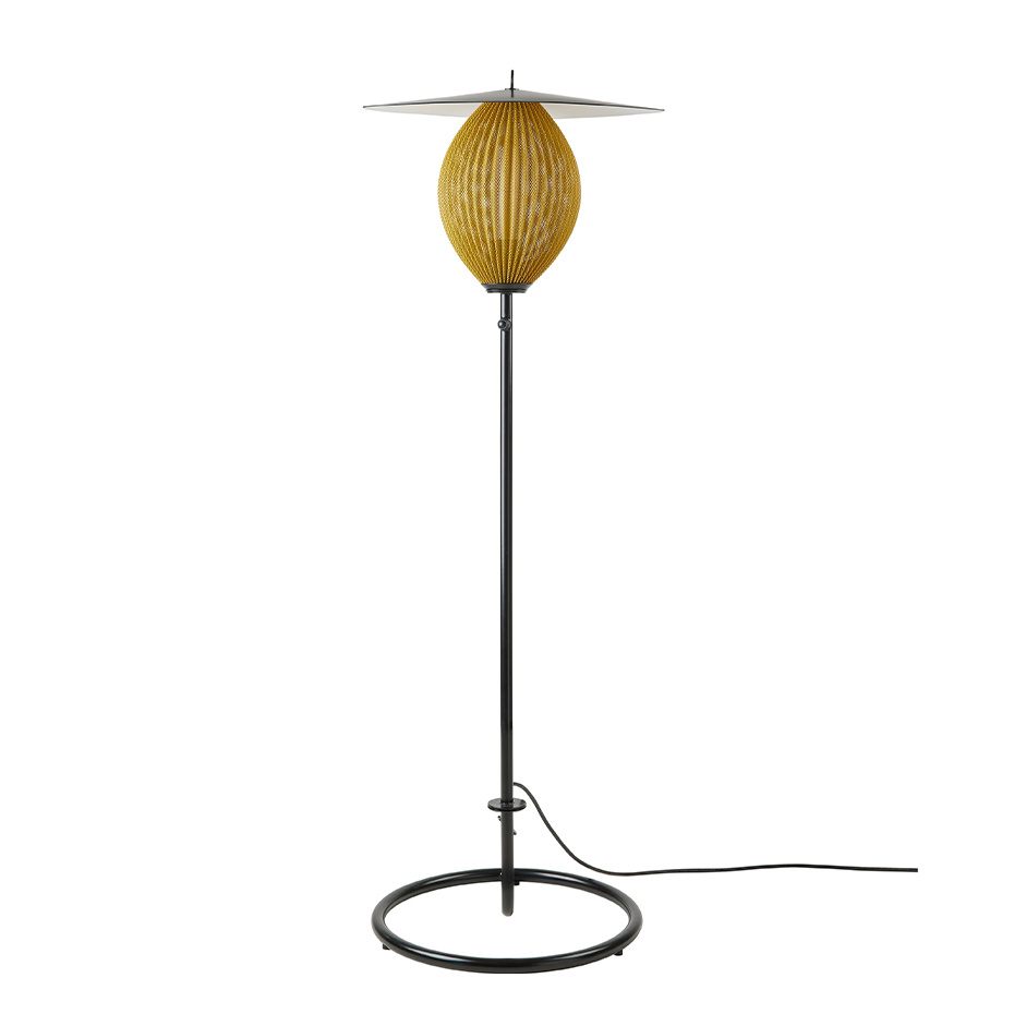 Satellite Outdoor Golvlampa Mustard Gold Semi Matt