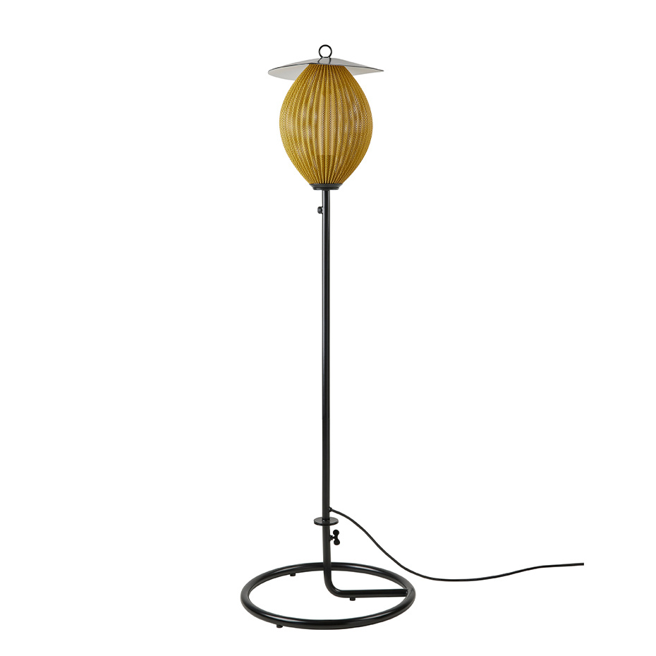 Satellite Outdoor Golvlampa Mustard Gold Semi Matt