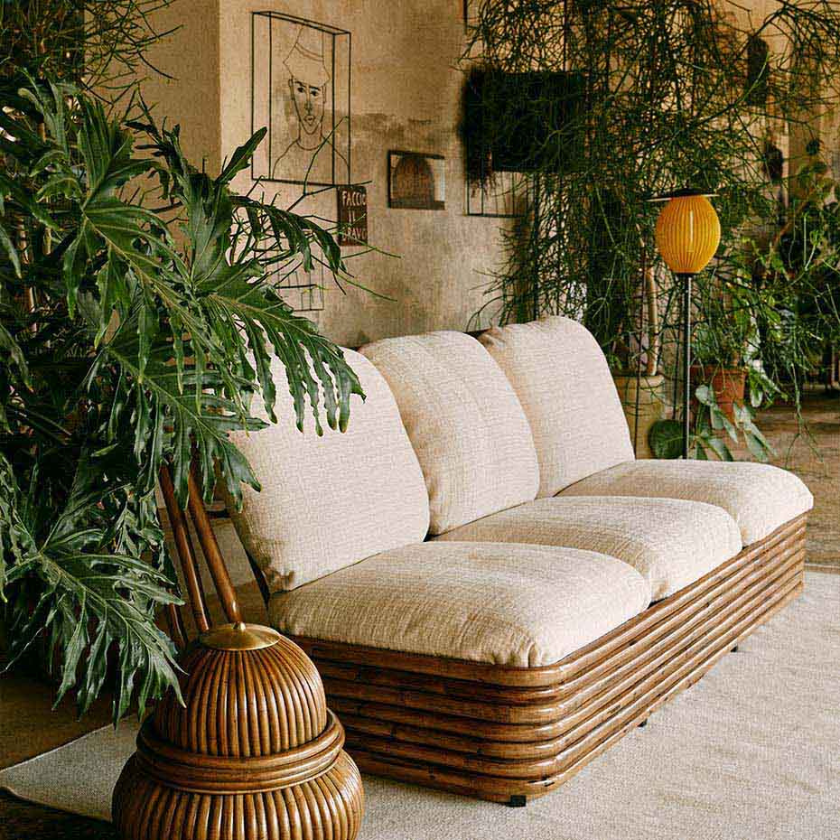 Satellite Outdoor Golvlampa Mustard Gold Semi Matt