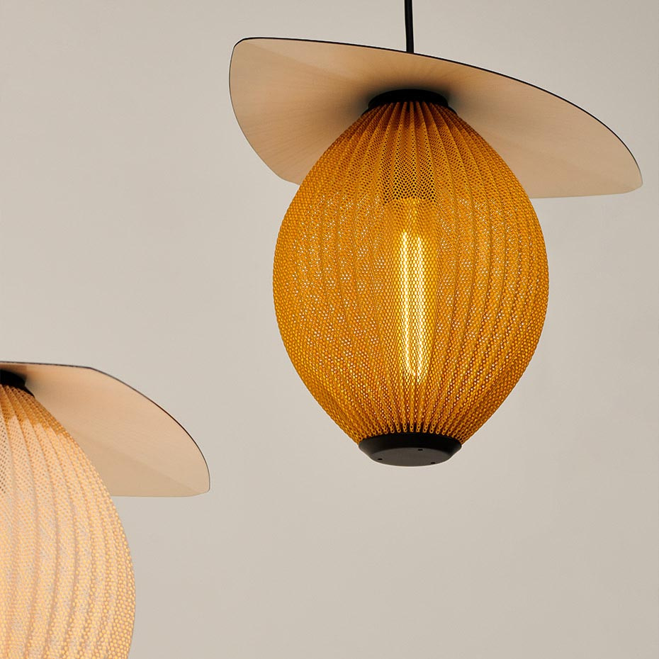 Satellite Outdoor Pendel Medium Cream White Semi Matt