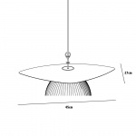 Satellite Outdoor Pendel Medium Mustard Gold Semi Matt Satellite Outdoor Pendel Medium Mustard Gold Semi Matt