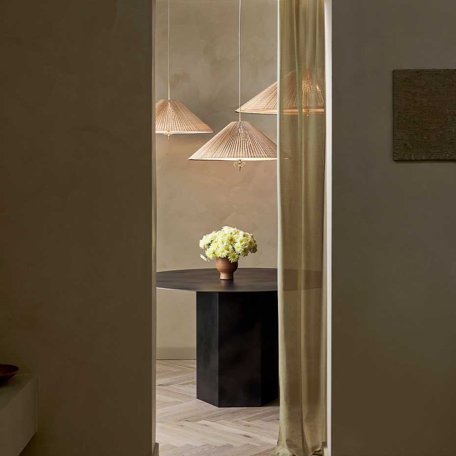 1972 Pendel Polished Brass/Bamboo