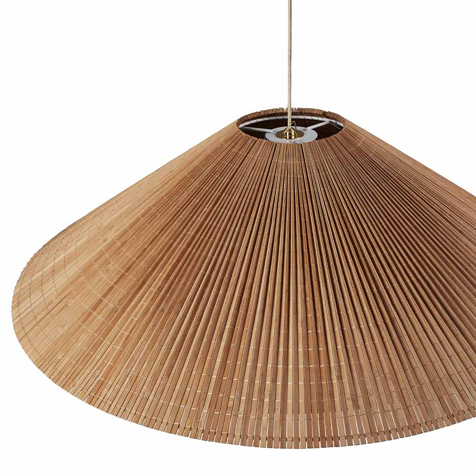 1972 Pendel Large Polished Brass/Bamboo