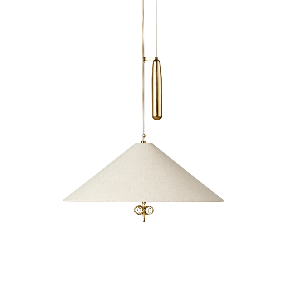 A1967 Pendel Polished Brass/Canvas