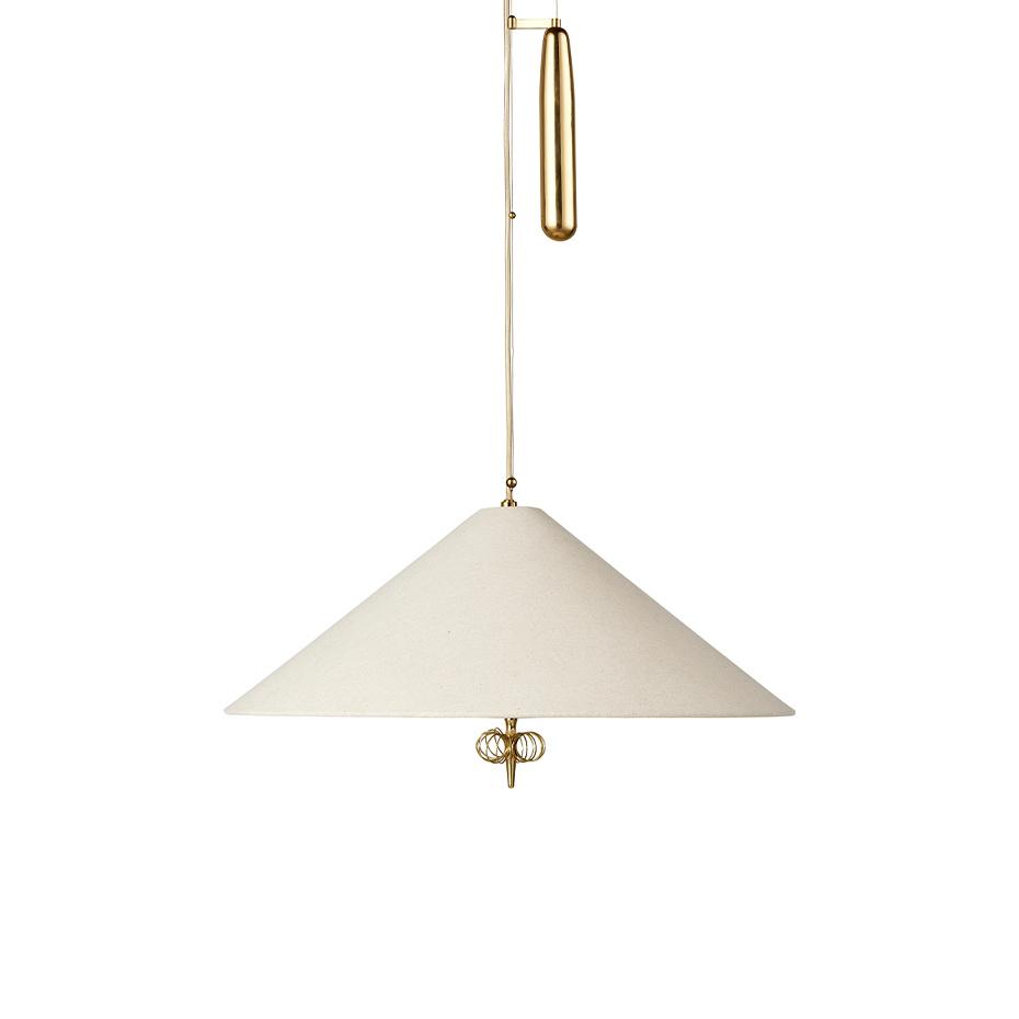 A1967 Pendel Polished Brass/Canvas