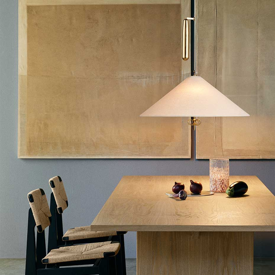 A1967 Pendel Polished Brass/Canvas