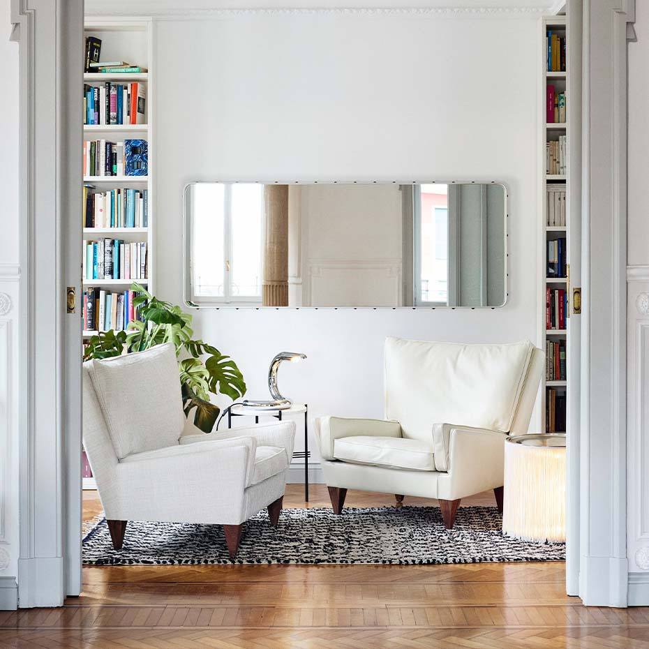 Model 597 Golvlampa Cream Fringe