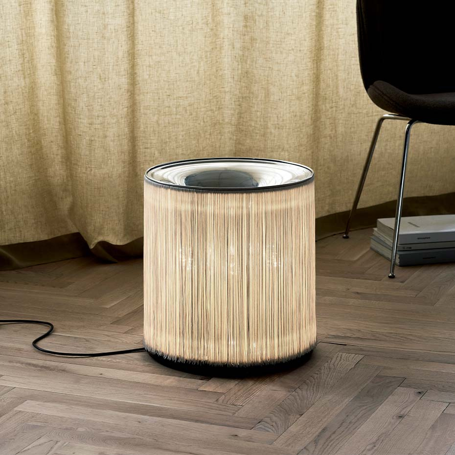 Model 597 Golvlampa Cream Fringe