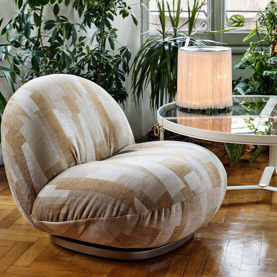 Model 597 Bordslampa Cream Fringe