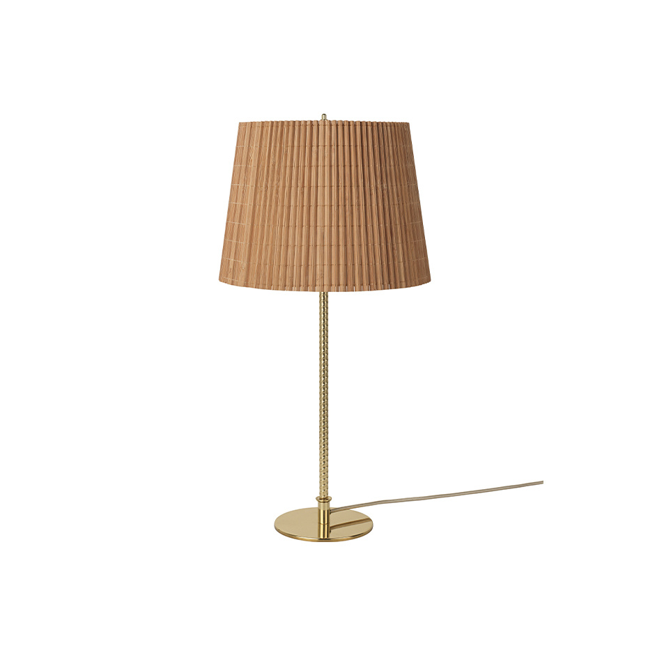 9205 Bordslampa Polished Brass/Bamboo
