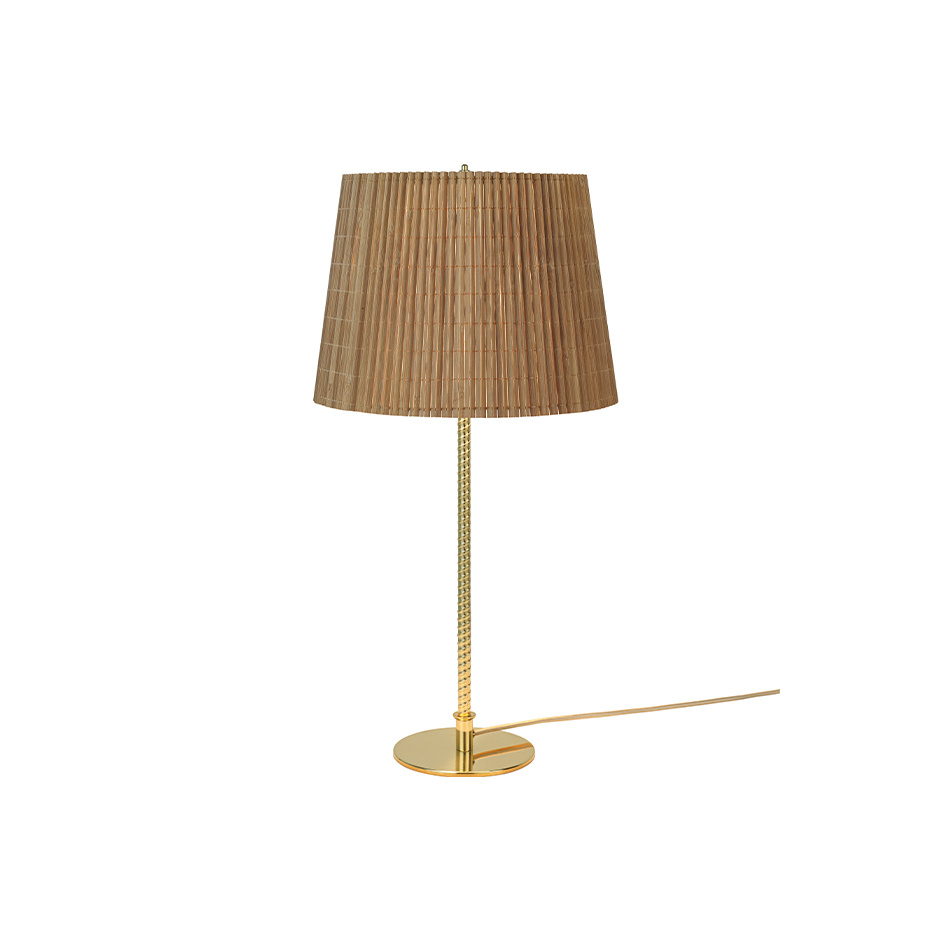 9205 Bordslampa Polished Brass/Bamboo
