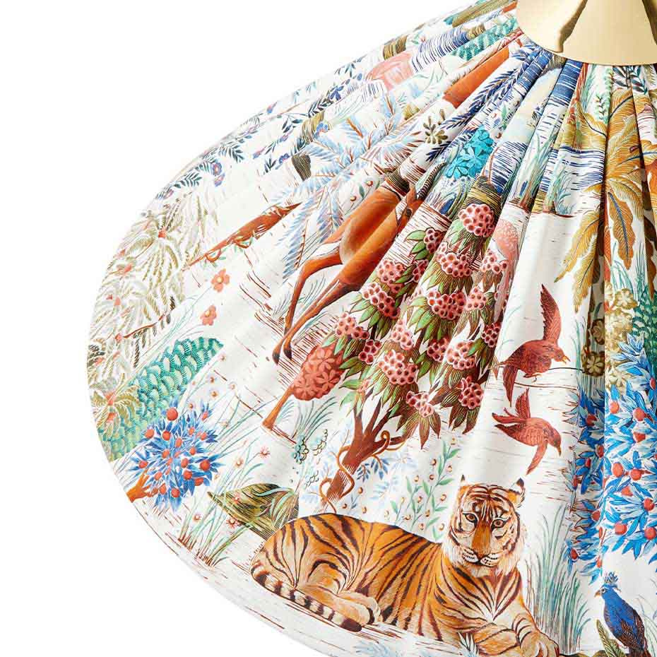 9602 Golvlampa Polished Brass X Pierre Frey Special Edition