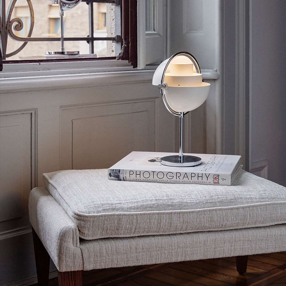 Multi-Lite Portable Bordslampa Chrome/Chrome