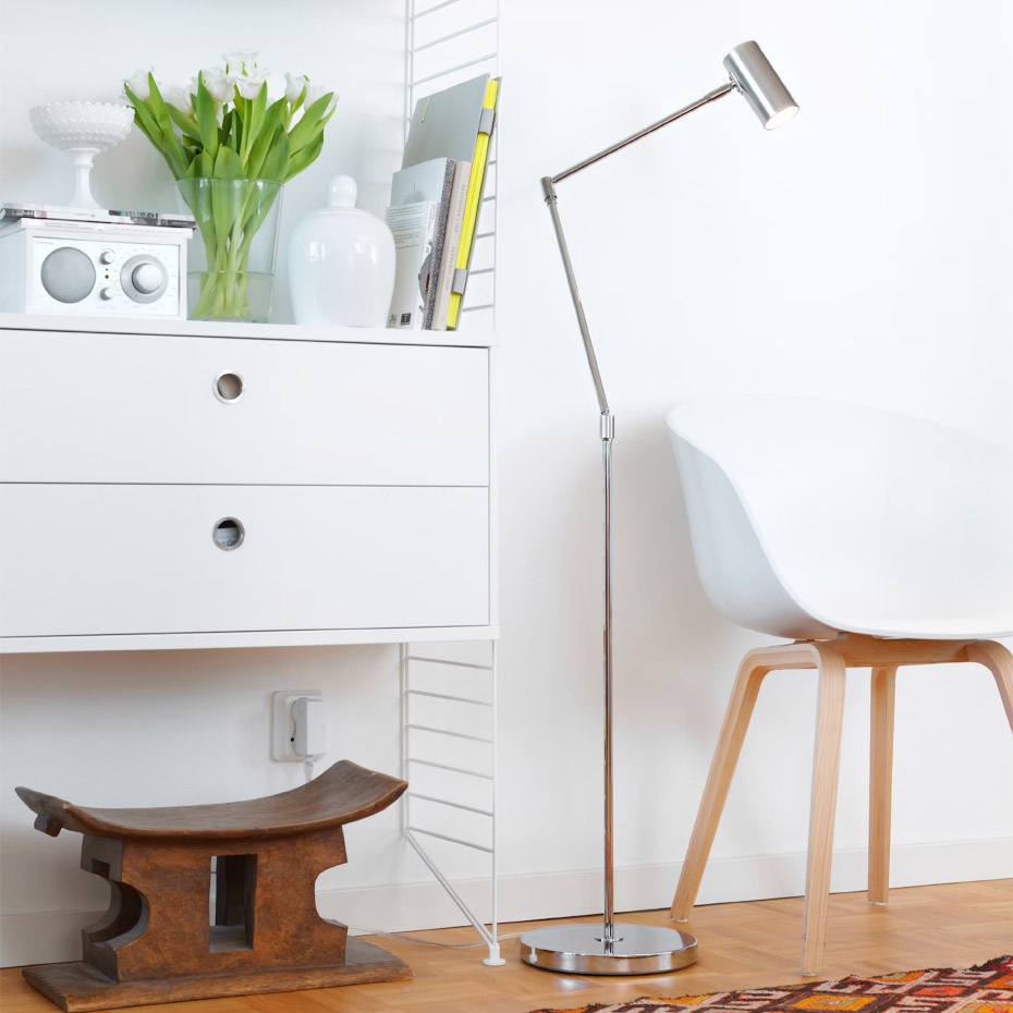 Minipoint Ledad Golvlampa Svart