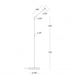 Minipoint Ledad Golvlampa Krom Minipoint Ledad Golvlampa Krom