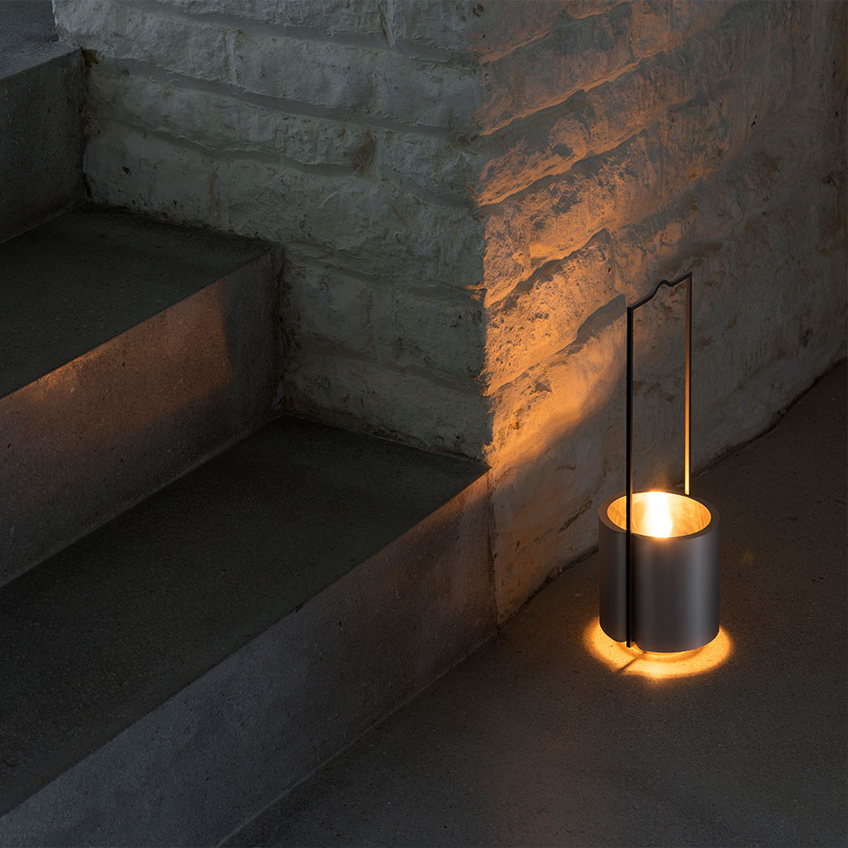 Holocene No. 4 John Pawson Oljelampa Brushed Aluminium/Polished Stainless Steel