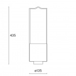 Holocene No. 4 John Pawson Oljelampa Brushed Aluminium/Polished Stainless Steel Holocene No. 4 John Pawson Oljelampa Brushed Aluminium/Polished Stainless Steel
