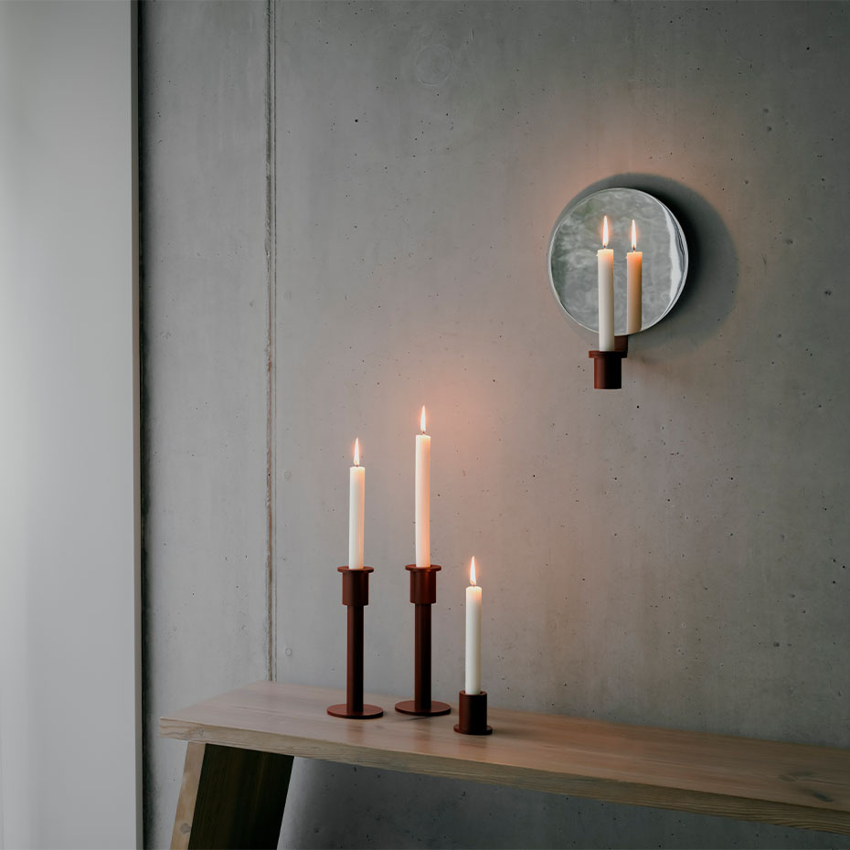 Holocene No.5 David Chipperfield Ljushållare Low Oxide Red