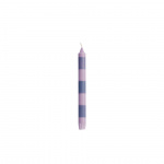 Stripe Candle Purple And Lilac