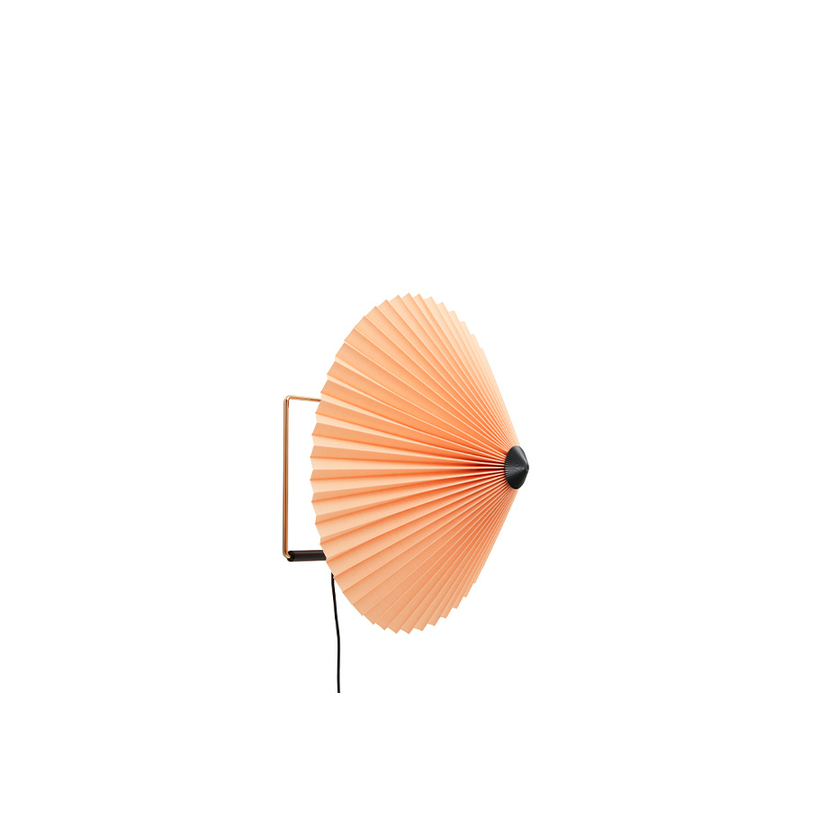 Matin Vägglampa 380 Polished Brass/Peach