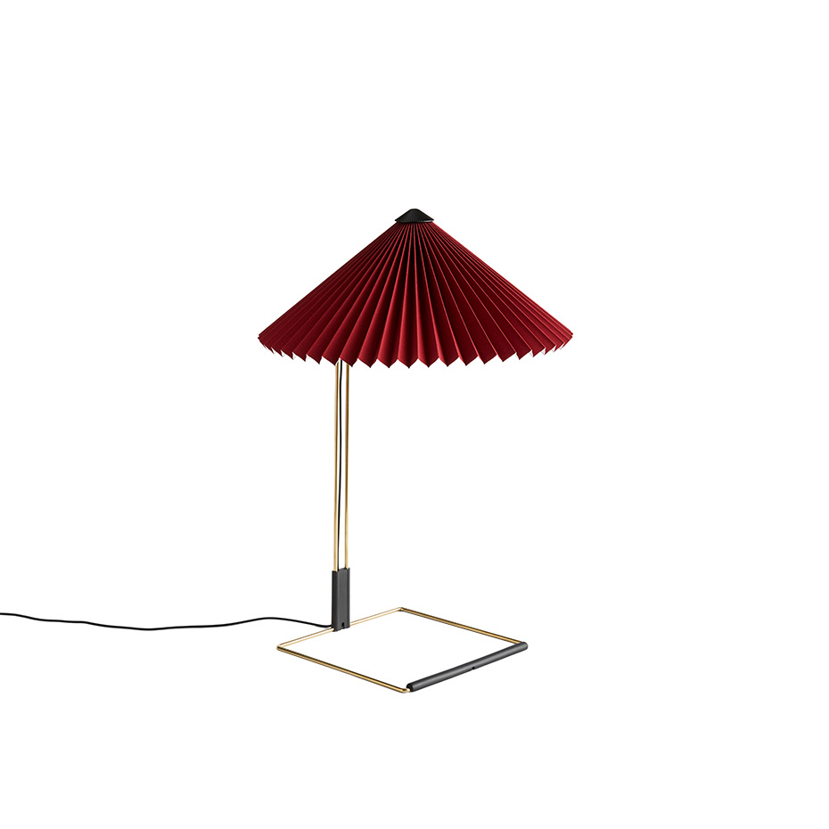 Matin Bordslampa 380 Polished Brass/Oxide Red