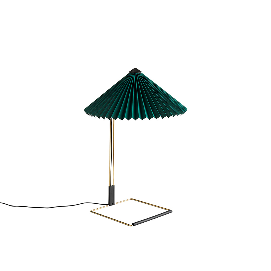 Matin Bordslampa 380 Polished Brass/Green