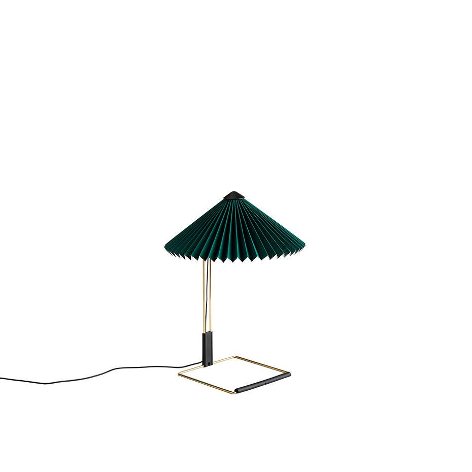 Matin Bordslampa 300 Polished Brass/Green