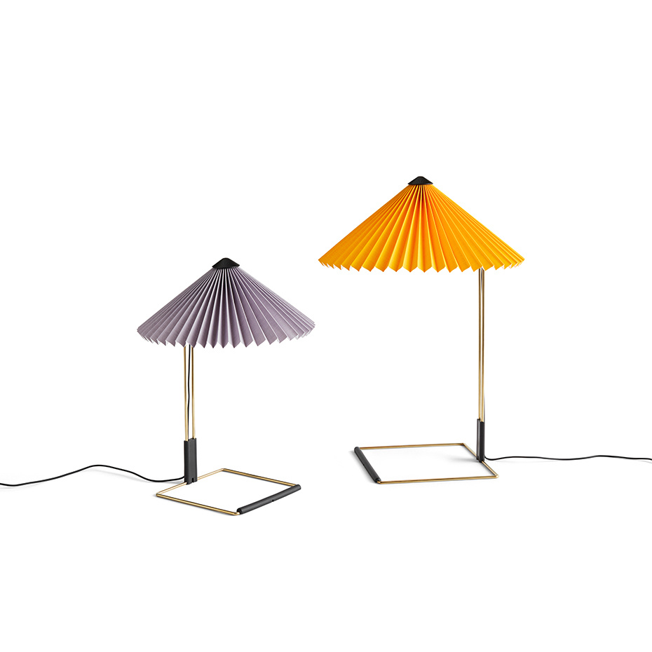 Matin Bordslampa 300 Polished Brass/Peach