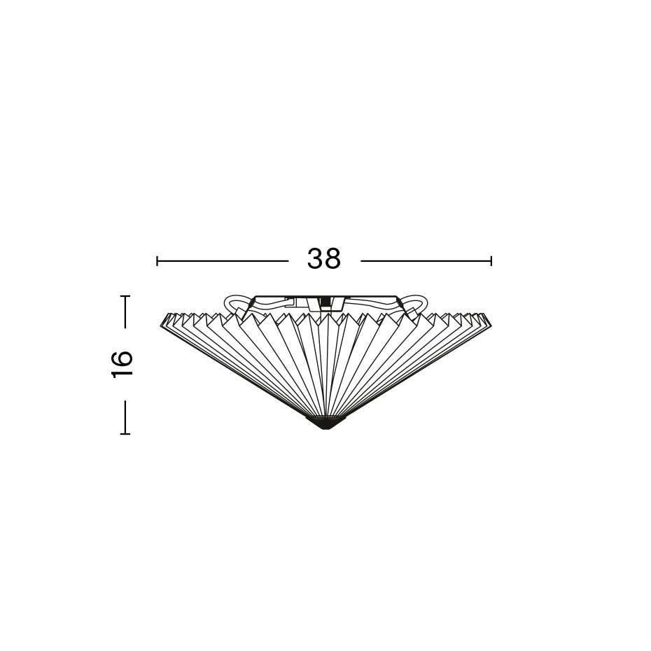 Matin Taklampa/Vägglampa Flush Mount 380 Yellow