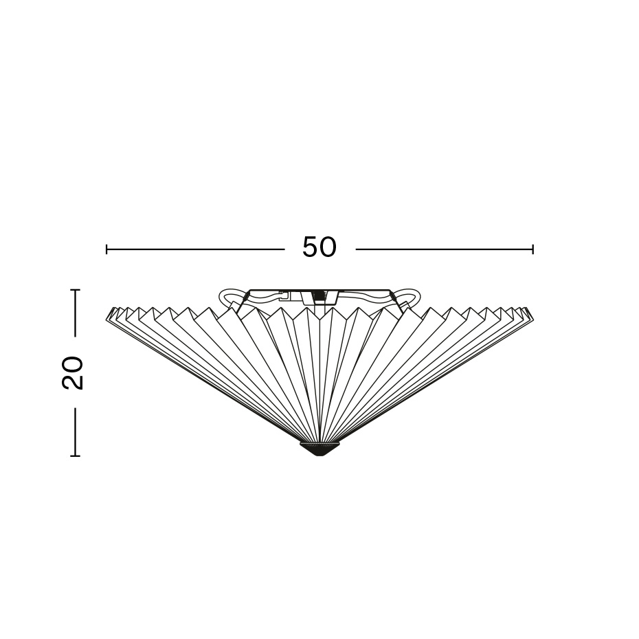 Matin Taklampa/Vägglampa Flush Mount 500 Lavender