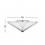 Matin Taklampa/Vägglampa Flush Mount 500 Yellow Matin Taklampa/Vägglampa Flush Mount 500 Yellow